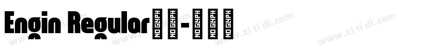 Engin Regular下载字体转换